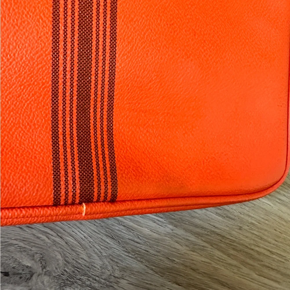Tory Burch Orange Leather Tablet Sleeve